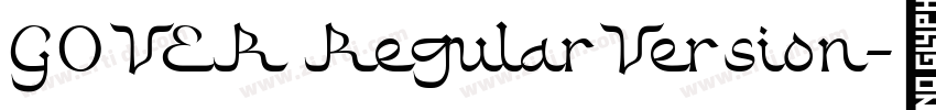 GOVER RegularVersion字体转换